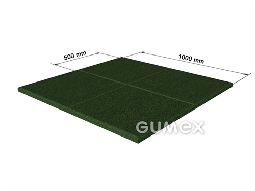 ELASTON-ELTEC GUMMIBELAGPLATTEN GLATT - GRÜN